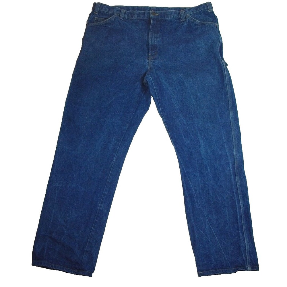 Dickies FR Flame Resistant Carpenter Jeans Mens 44x32 Westex Indura Denim Blue